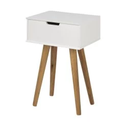 Lisomme Fabienne Houten Nachtkastje Wit