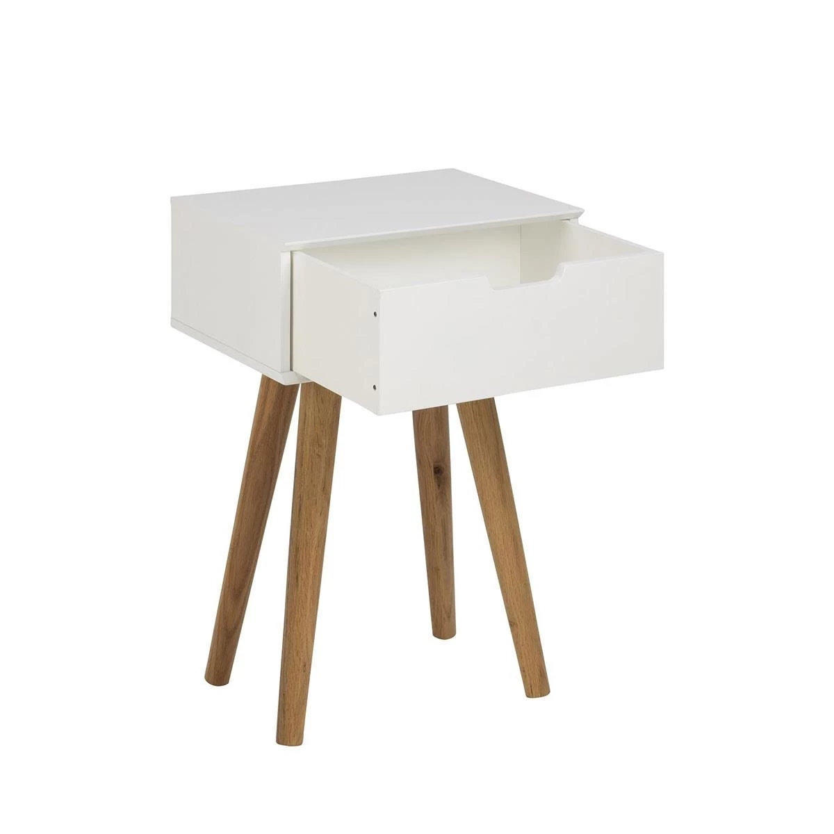 Lisomme Fabienne Houten Nachtkastje Wit - Afbeelding 6