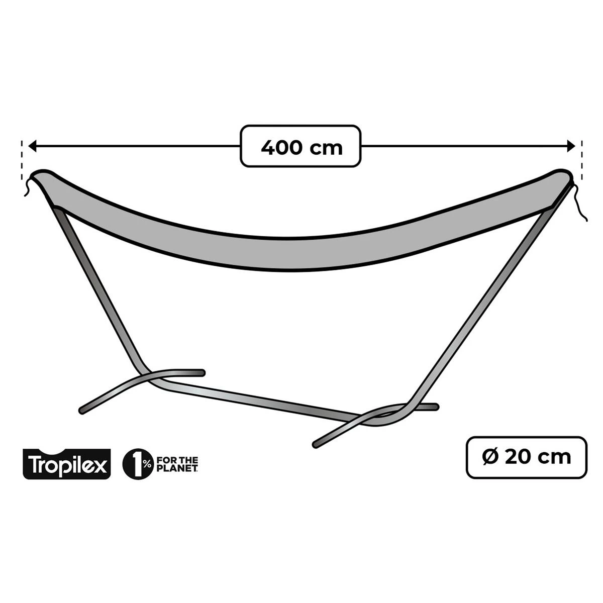 Tropilex® Afdekhoes Hammock Sleeve Grijs - Afbeelding 5