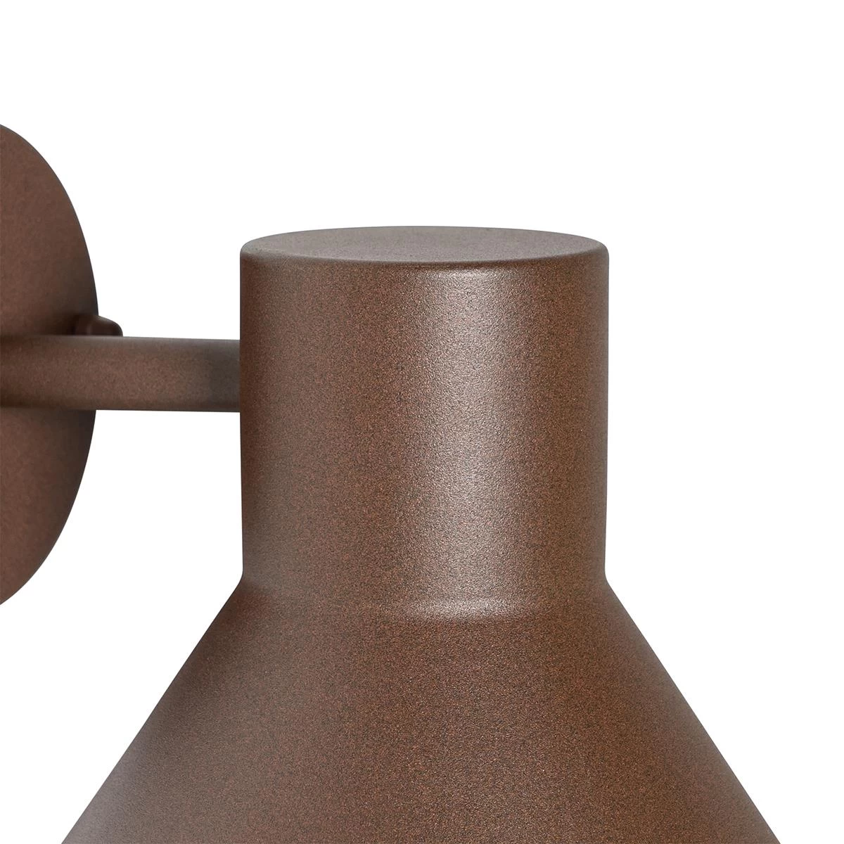 QAZQA Industriƫle Buitenwandlamp Roestbruin Kegel IP44 - Natas - Afbeelding 3