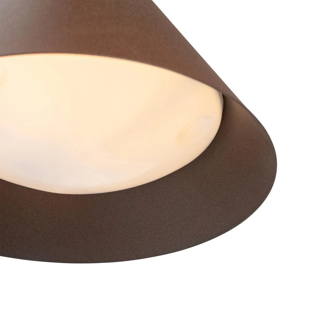 QAZQA Industriƫle Buitenwandlamp Roestbruin Kegel IP44 - Natas - Afbeelding 4