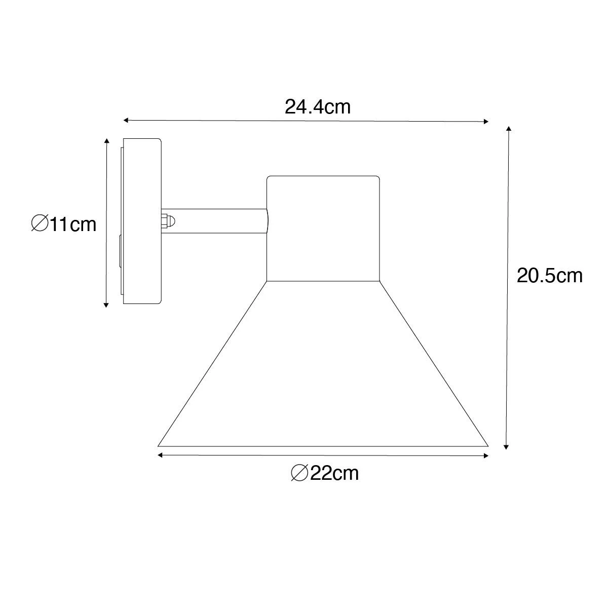 QAZQA Industriƫle Buitenwandlamp Roestbruin Kegel IP44 - Natas - Afbeelding 5