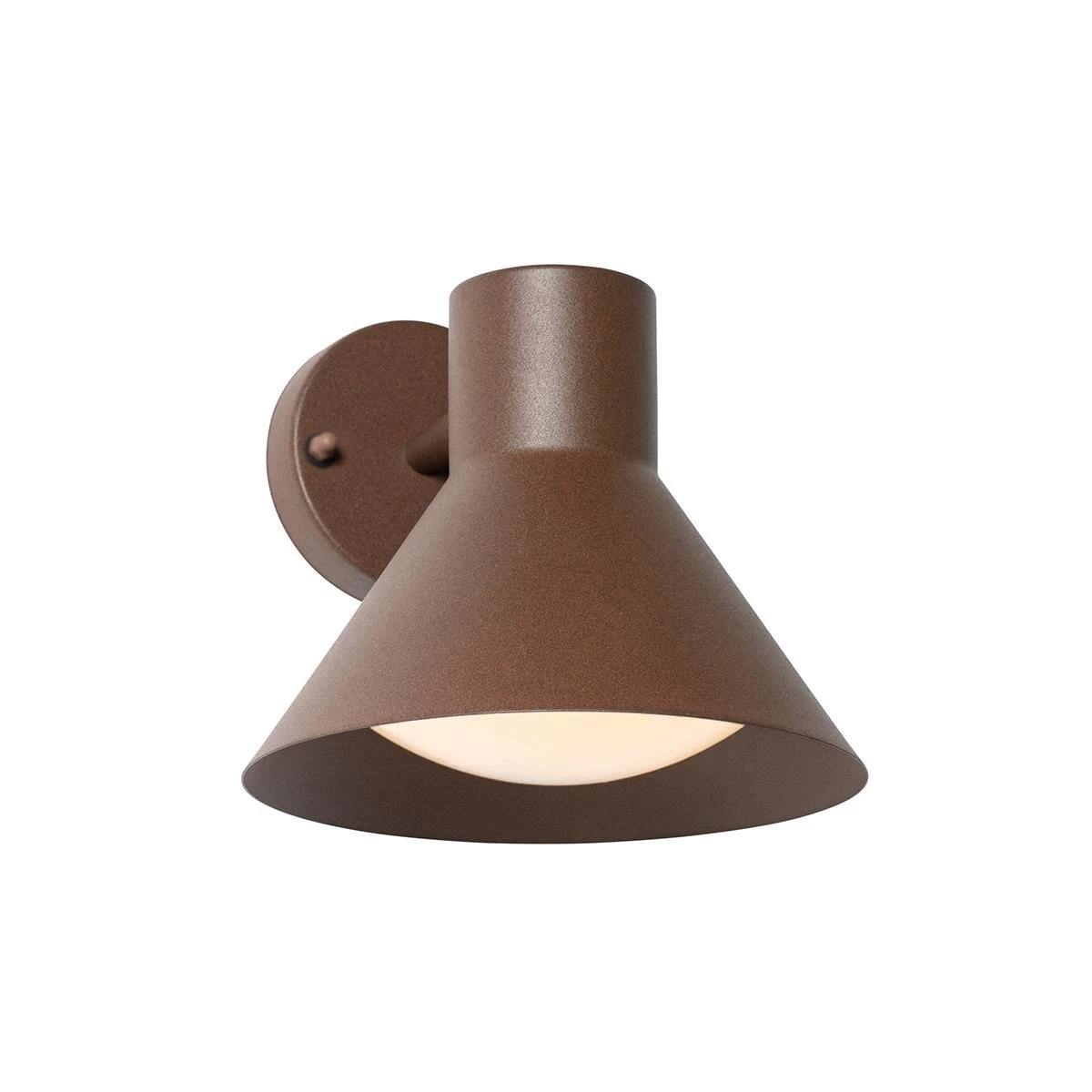 QAZQA Industriƫle Buitenwandlamp Roestbruin Kegel IP44 - Natas - Afbeelding 8