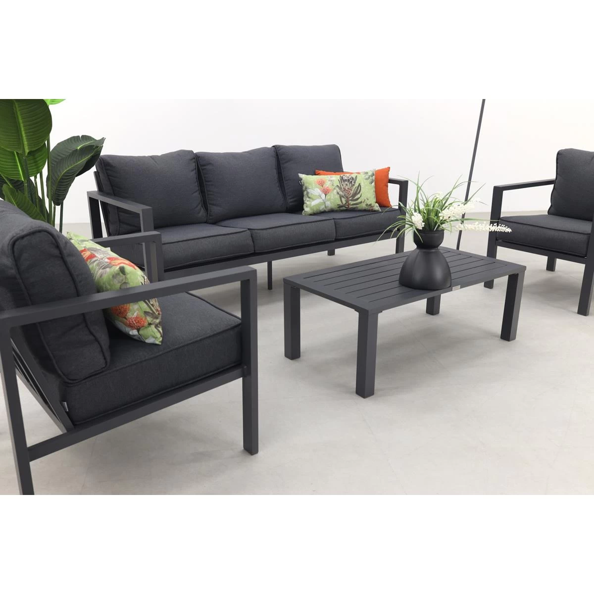 Garden Impressions Durban Loungeset 4-delig - Zwart - Afbeelding 11