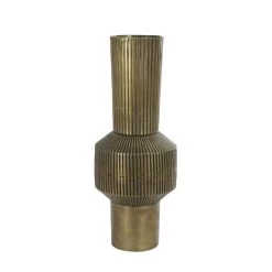 Cozy Ibiza - Metalen Vaas Brons L