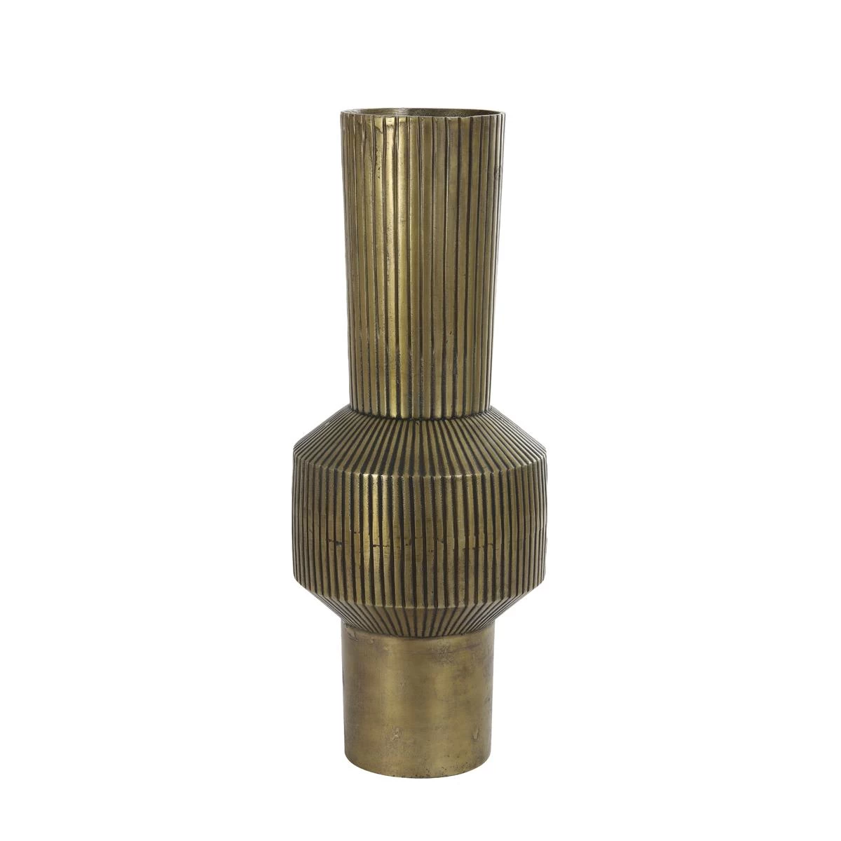 Cozy Ibiza - Metalen Vaas Brons L