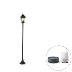 QAZQA Smart Staande Buitenlamp Zwart 170cm Incl. Wifi ST64 - New