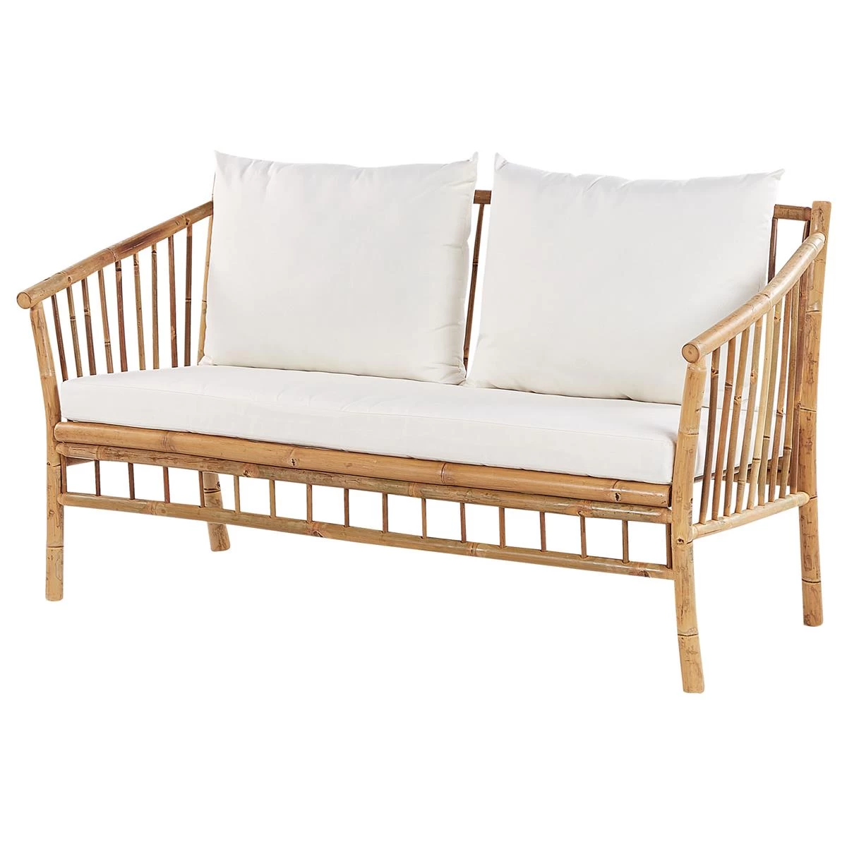 Beliani - MAGGIORE - Loungeset Voor 4 - Lichte Houtkleur - Bamboehout - Afbeelding 4