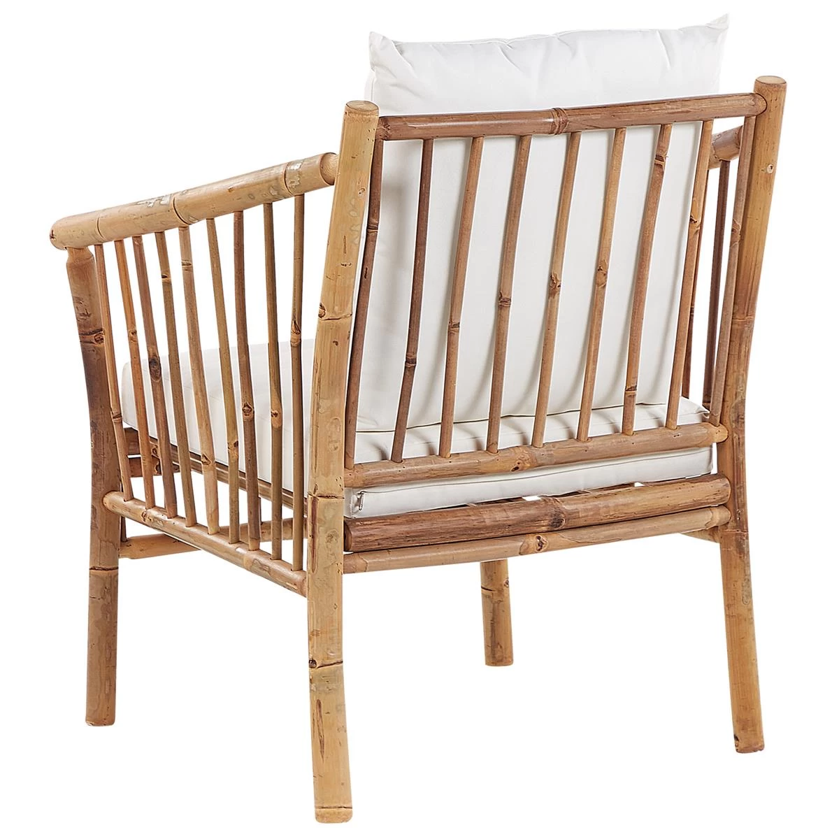 Beliani - MAGGIORE - Loungeset Voor 4 - Lichte Houtkleur - Bamboehout - Afbeelding 10