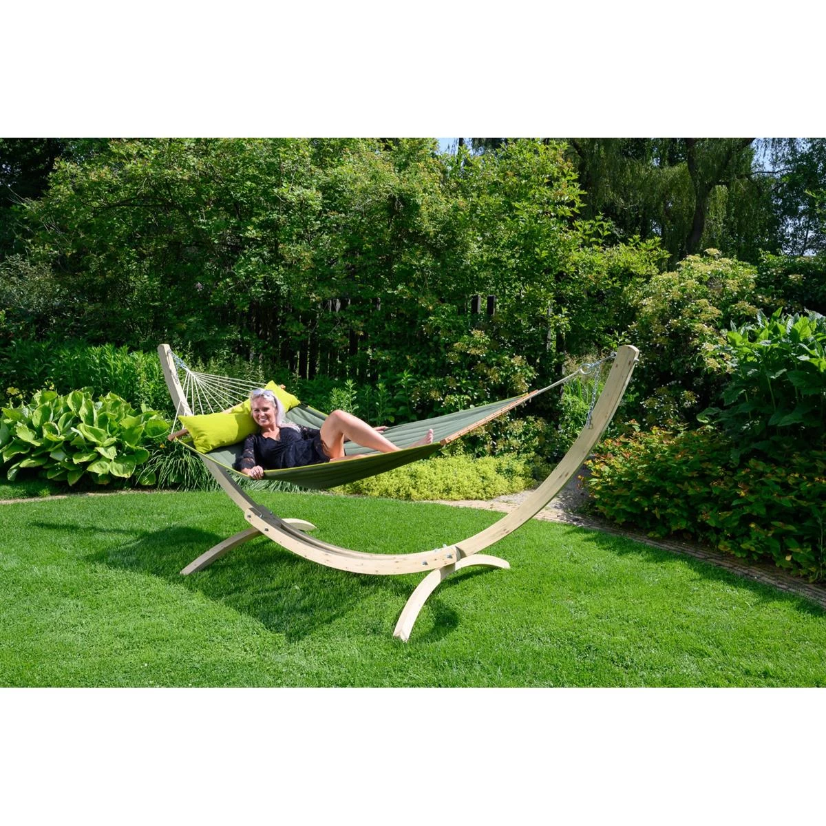 Tropilex® Hangmatstandaard Tweepersoons Wood Hout - Afbeelding 3