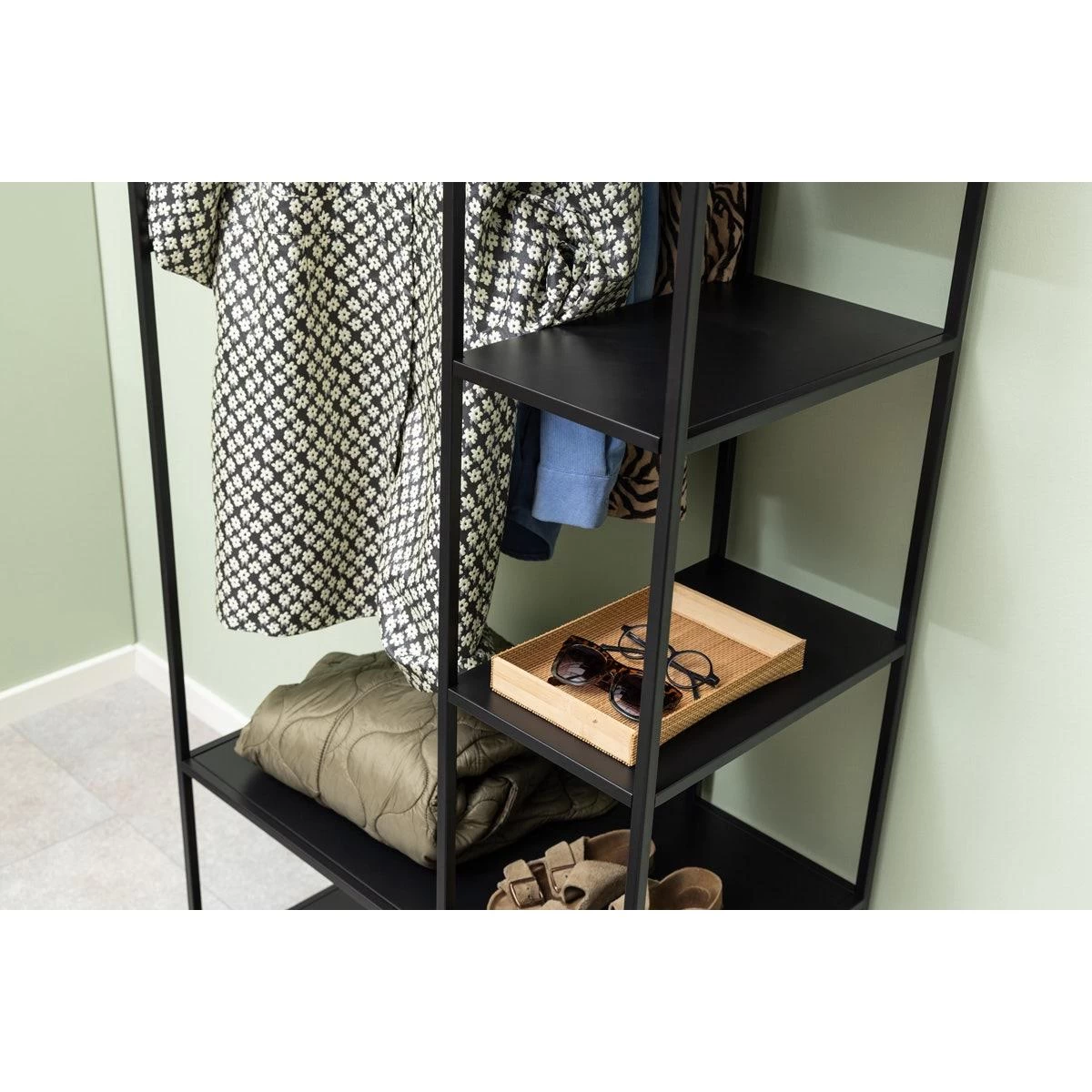 Lisomme Roy Metalen Kledingrek Zwart - 80 X 185 Cm - Afbeelding 6