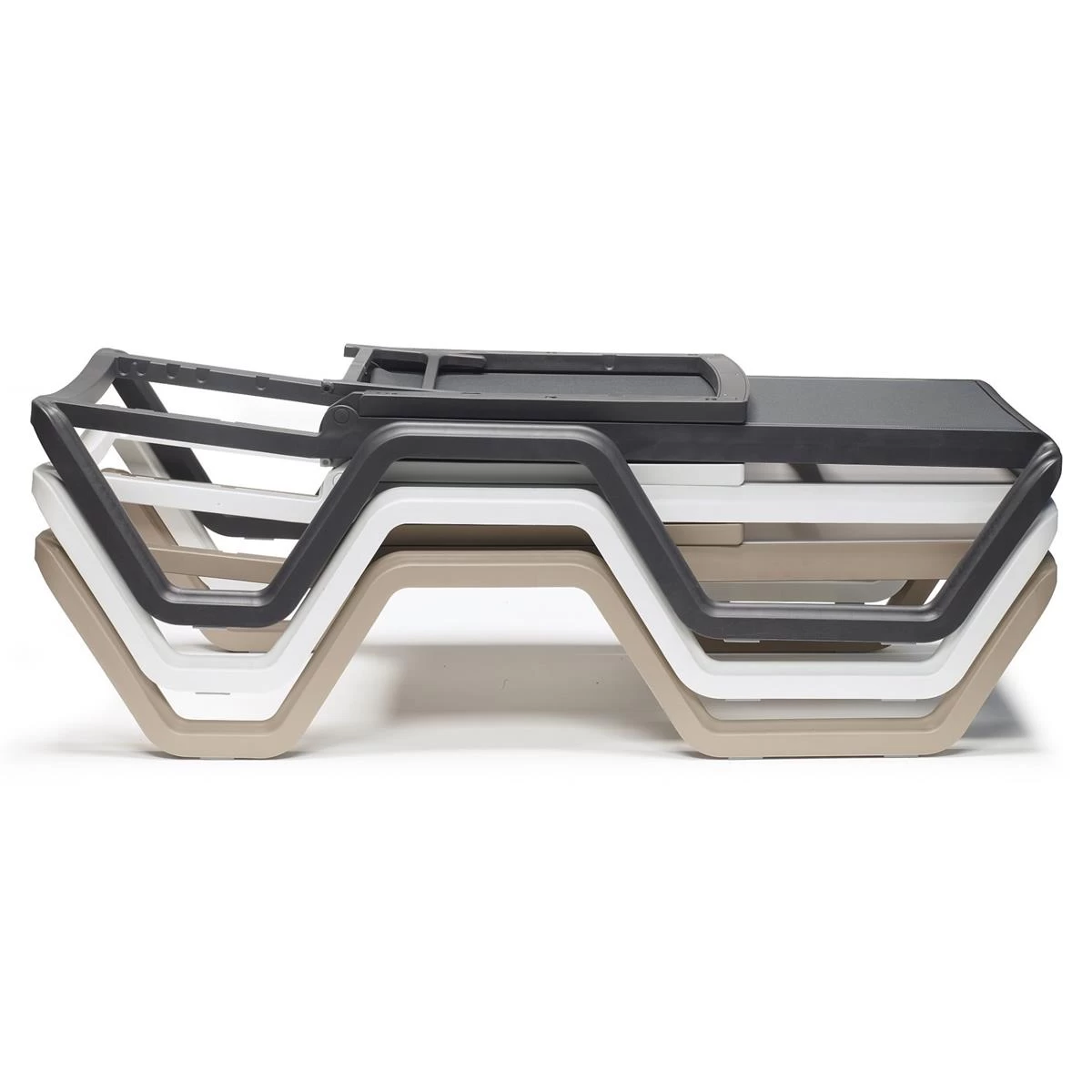 SCAB Vela Verstelbaar Ligbed Met Wielen - Set Van 2 - Antracietgrijs - Afbeelding 6