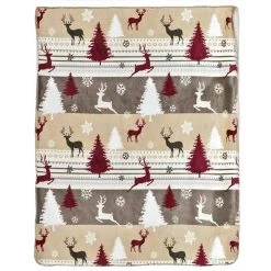 Unique Living | Plaid Xmas Forest 130x160cm