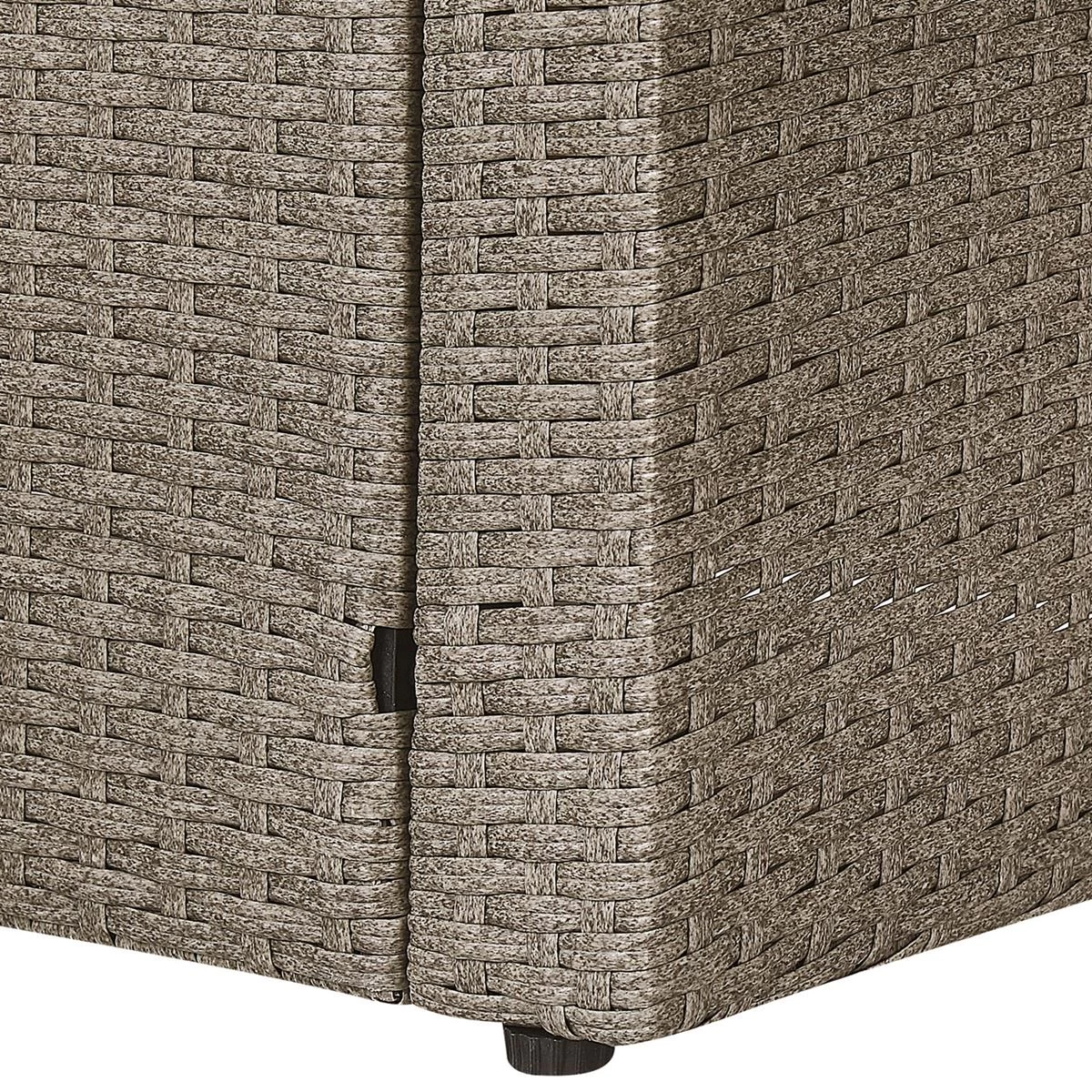 Beliani - BARDI - Loungeset Voor 5 - Natuurlijk - PE Rotan - Afbeelding 8