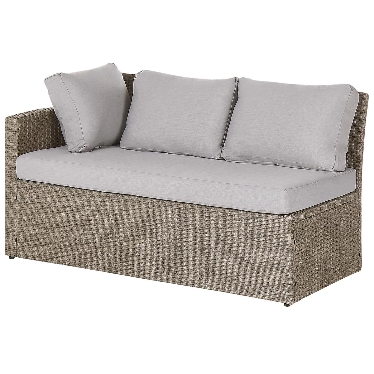 Beliani - BARDI - Loungeset Voor 5 - Natuurlijk - PE Rotan - Afbeelding 7