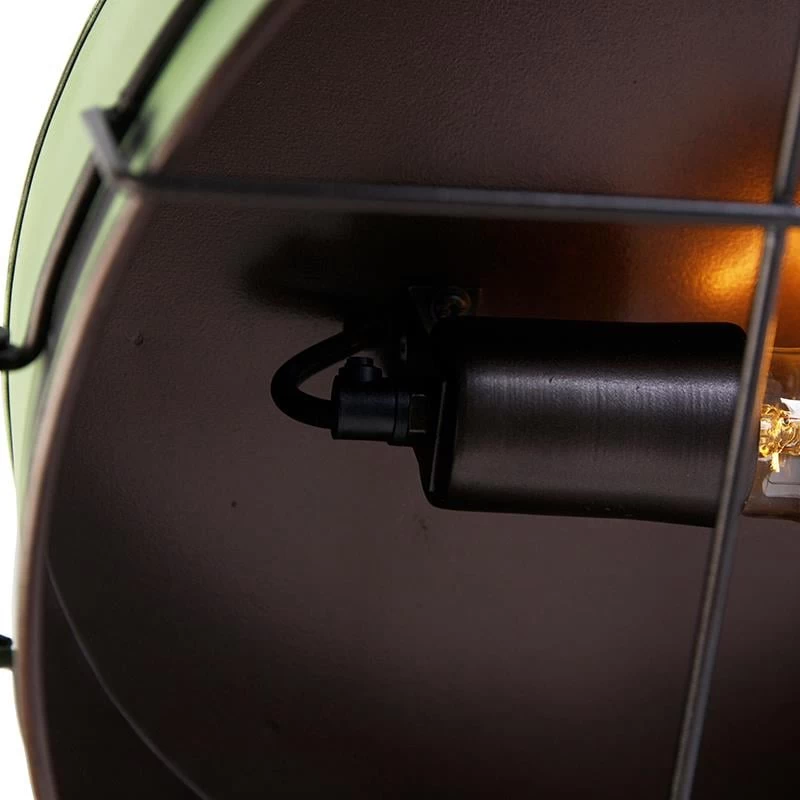 QAZQA Industriƫle Plafondlamp Groen 35 Cm - Barril - Afbeelding 9