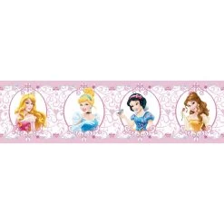 Disney Zelfklevende Behangrand Prinsessen Roze - 14 X 500 Cm - 600004