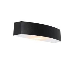 QAZQA Moderne Buiten Wandlamp Zwart IP44 - Bojan
