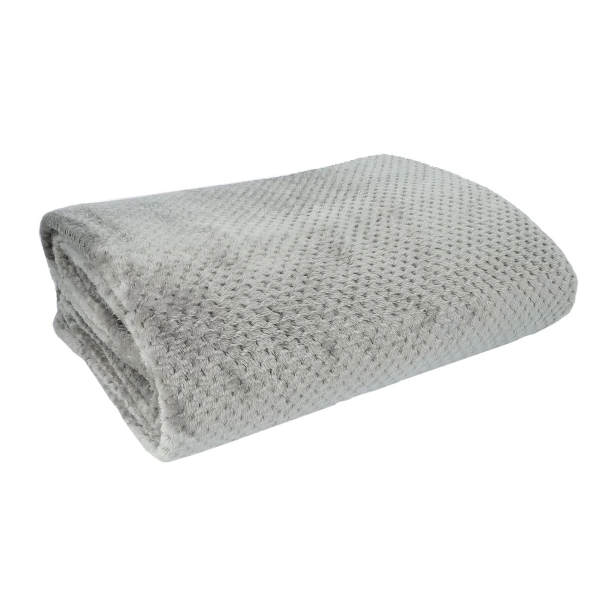 QUVIO Plaid 200 X 230 Cm - Fleece - Grijs - Afbeelding 3