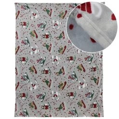 Unique Living - Plaid Xmas Dog 150x200cm