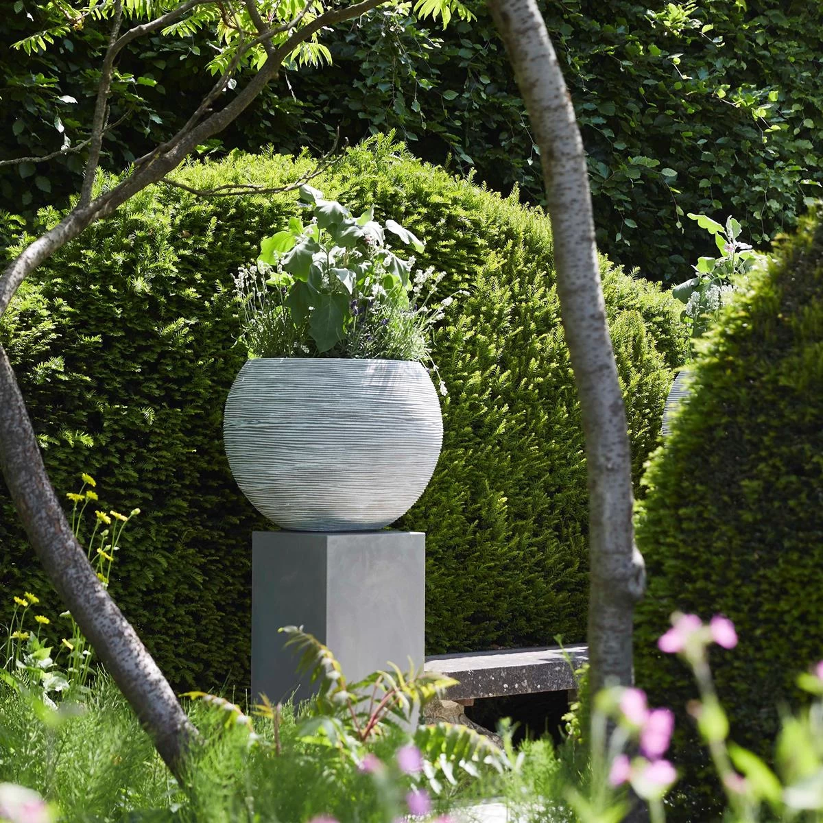 Capi Europe Nature Rib Vaas Rond Bloempot 62 Cm - Afbeelding 4