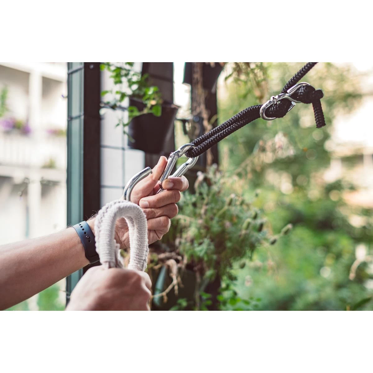 Tropilex® Hangmatbevestiging Complete Black Zwart - Afbeelding 2