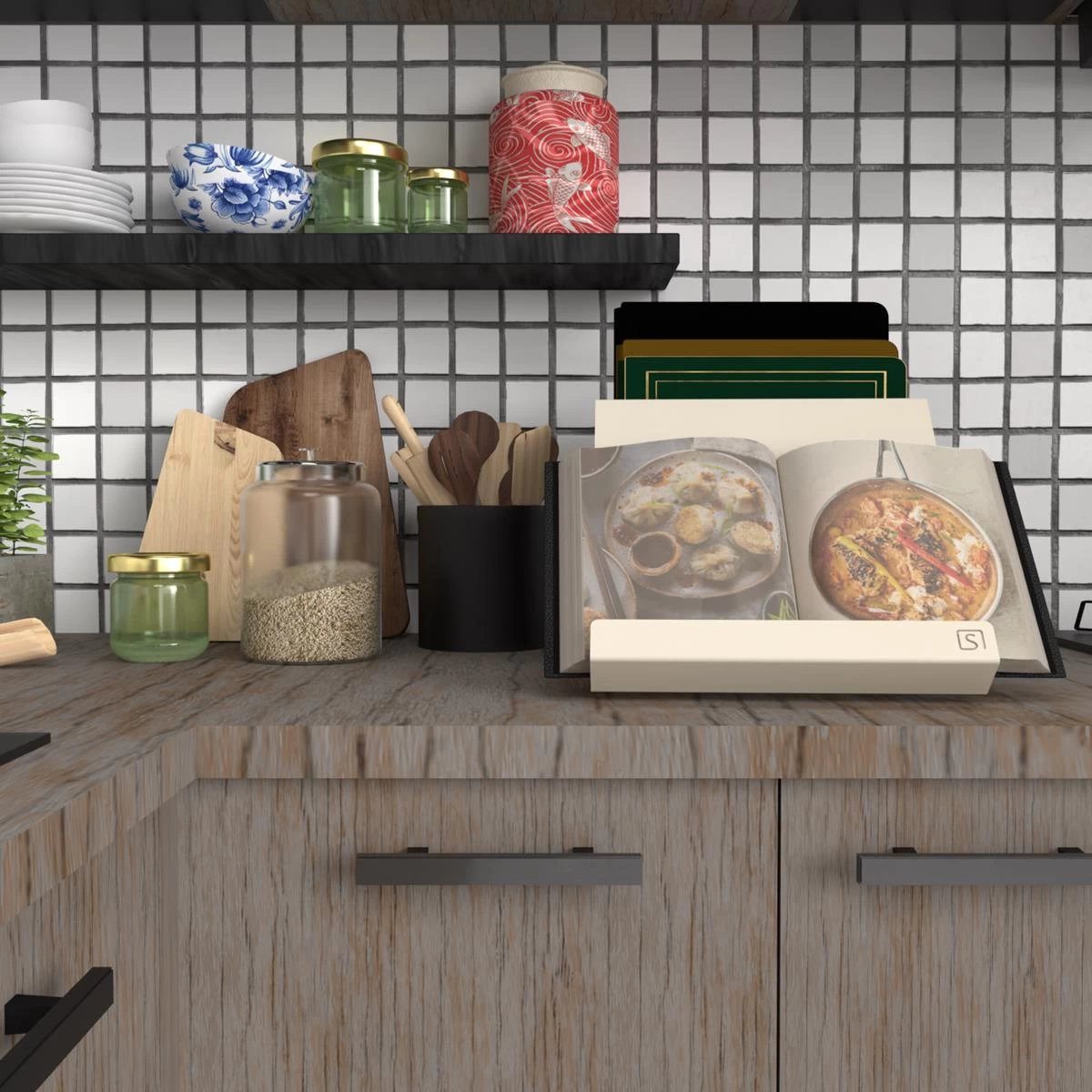 Steellish Kitchen Butler Kookboekhouder Zwart - Afbeelding 7