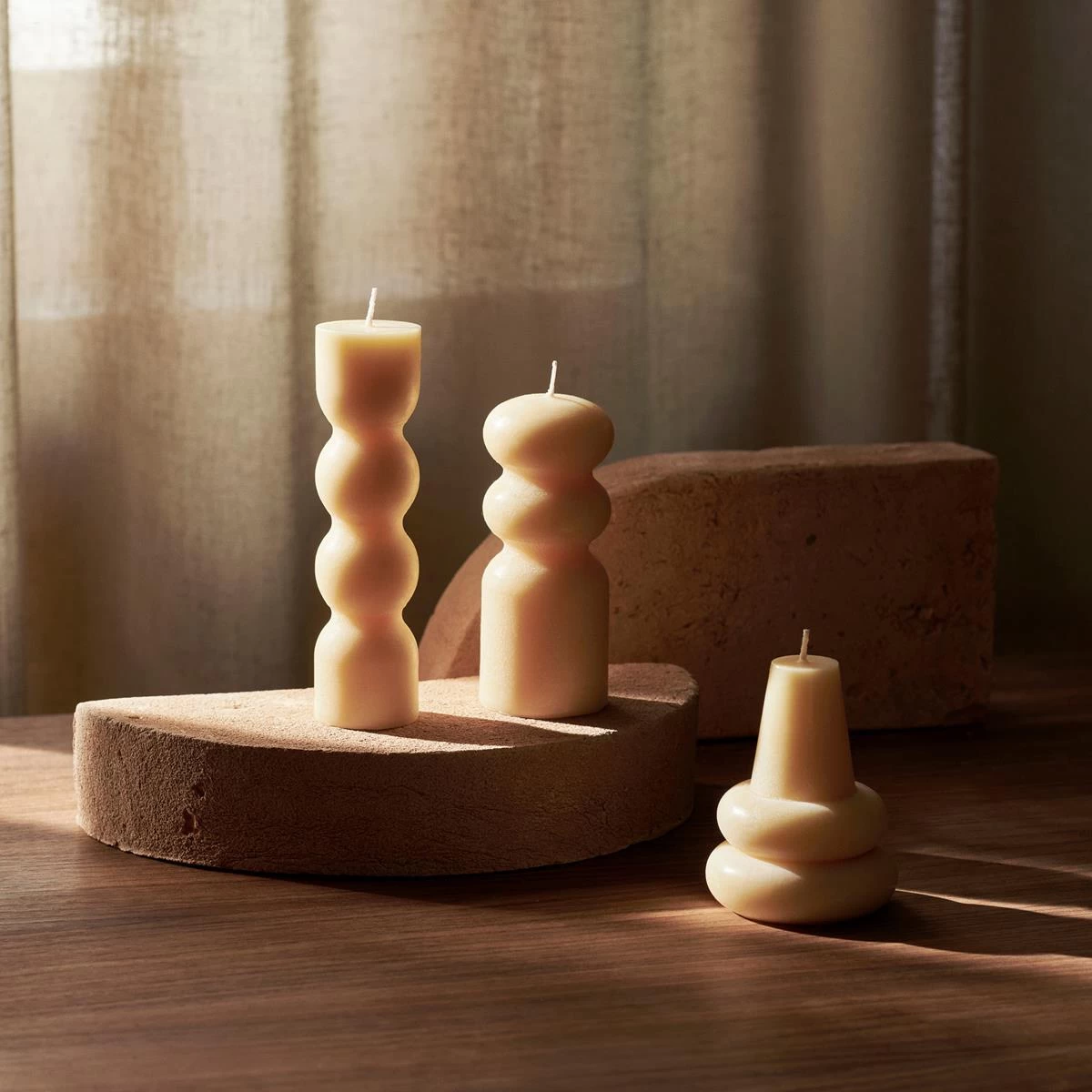 Ferm LIVING Torno Kaarsen - 3 St. - Geel - Afbeelding 2