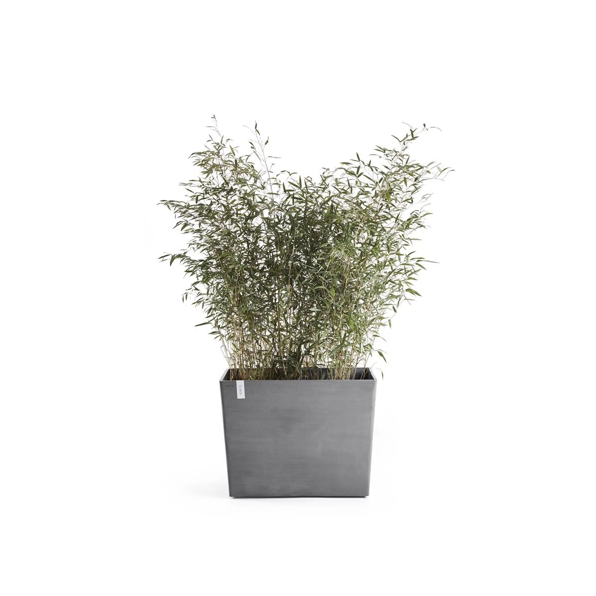 Ecopots Paris Bloempot Met Wielen B 85 X D 40 Cm - Grijs - Afbeelding 2