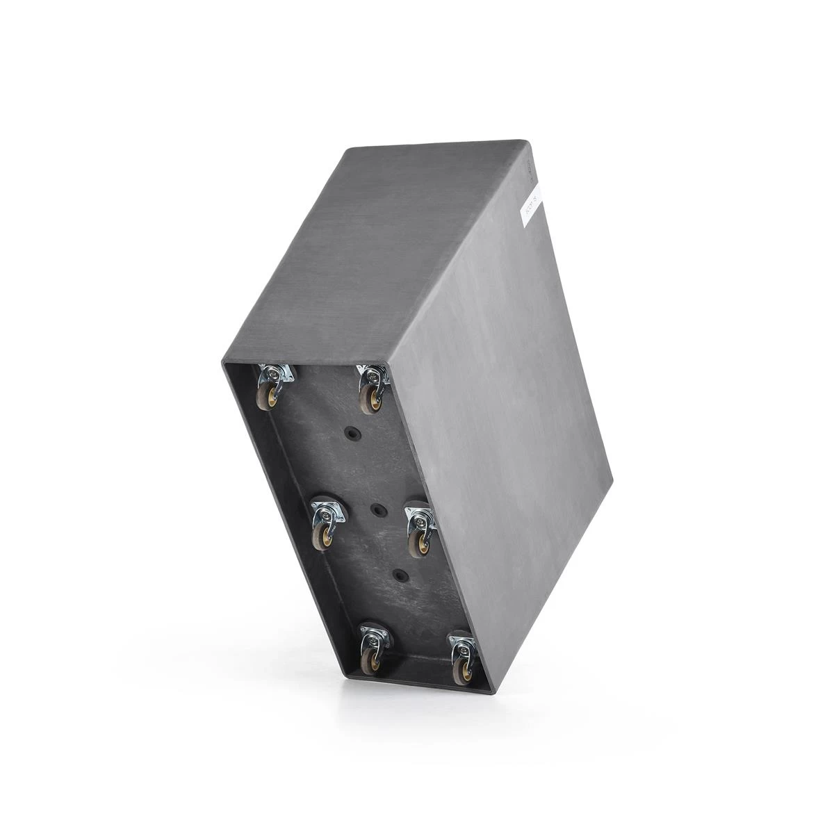 Ecopots Paris Bloempot Met Wielen B 85 X D 40 Cm - Grijs - Afbeelding 3