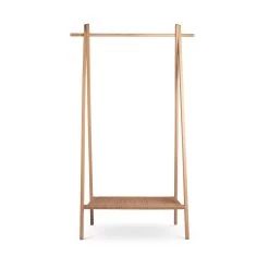 Villa Collection Ebern Houten Kledingrek Whitewash - 92 X 153 Cm