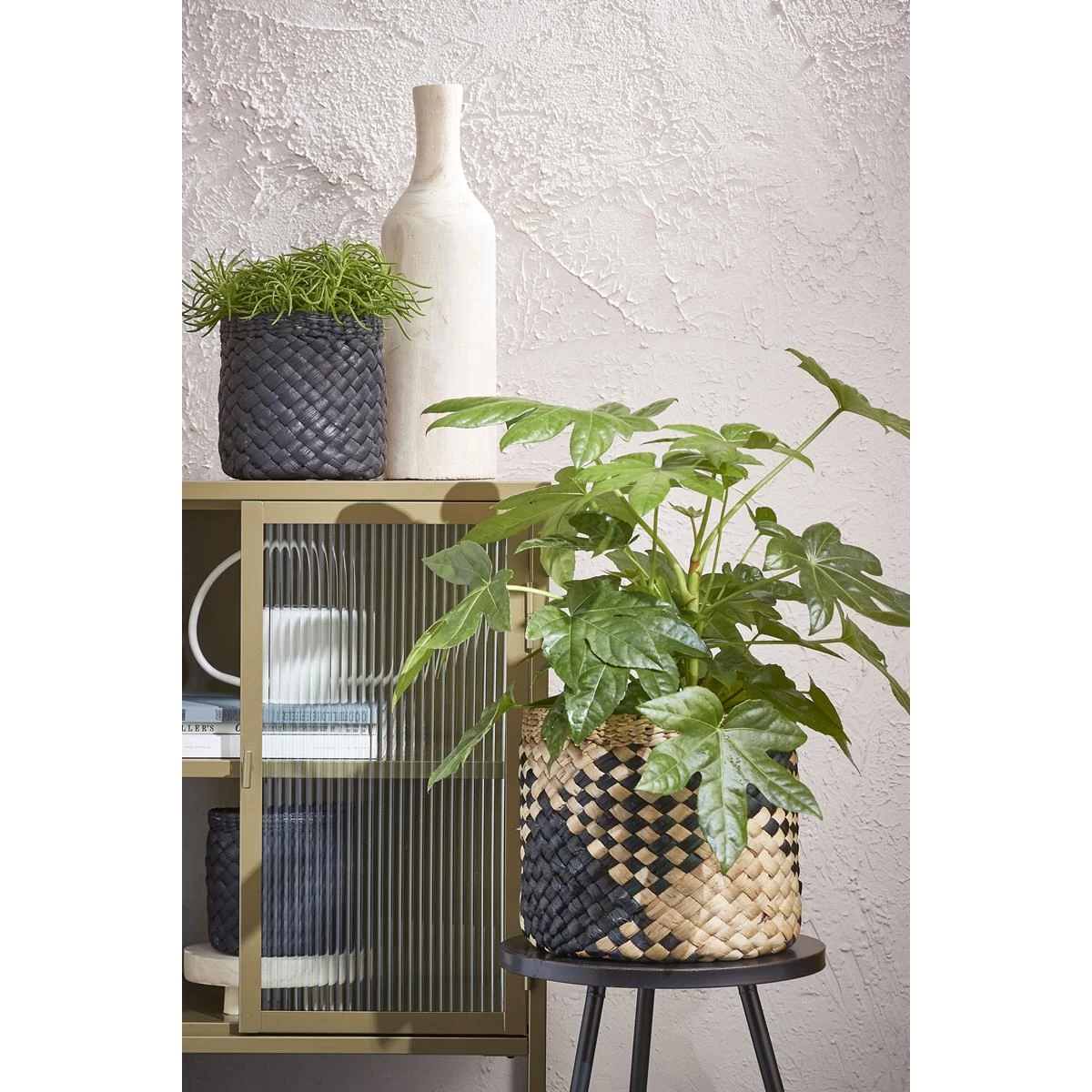 Mica Decorations Pia Vaas - H47 X Ø13 Cm - Paulownia Hout - Lichtbruin - Afbeelding 11