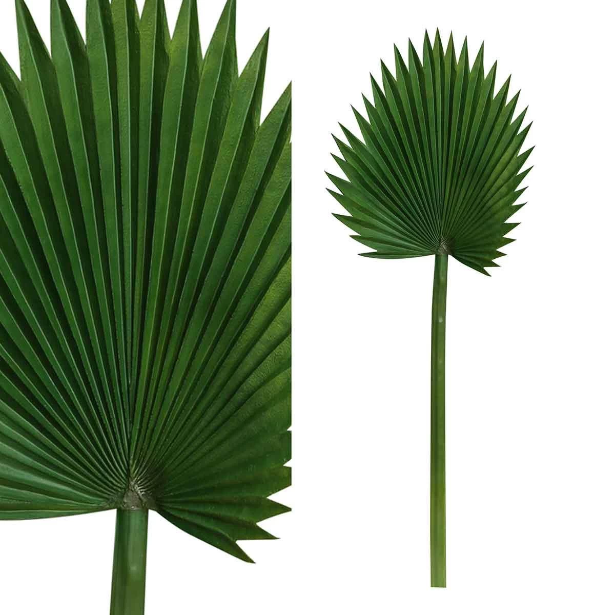 PTMD Leaves Plant Fan Palm Kunstblad - 35 X 34 X 94 Cm - Groen