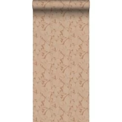ESTAhome Behang Getekende Bladeren Terracotta - 50 X 900 Cm - 139499