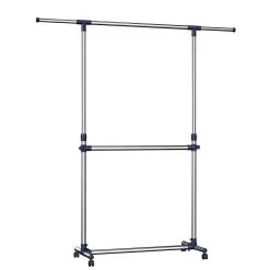 ACAZA Kledingrek Zilvergrijs