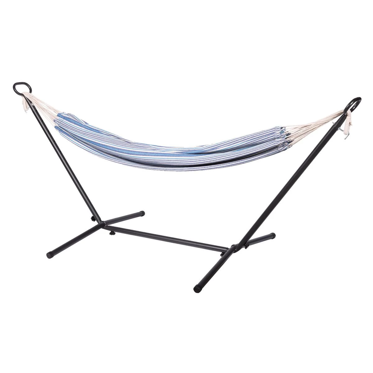 123Hammock Hangmat Eénpersoons Rustic Single Blauw - Afbeelding 4