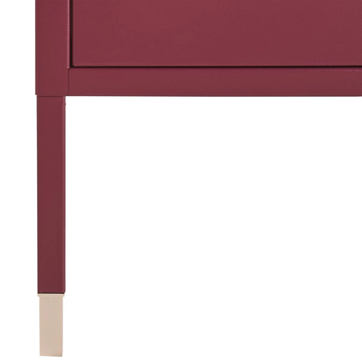 Beliani - OSSETT - Nachtkastje - Rood - Staal - Afbeelding 7