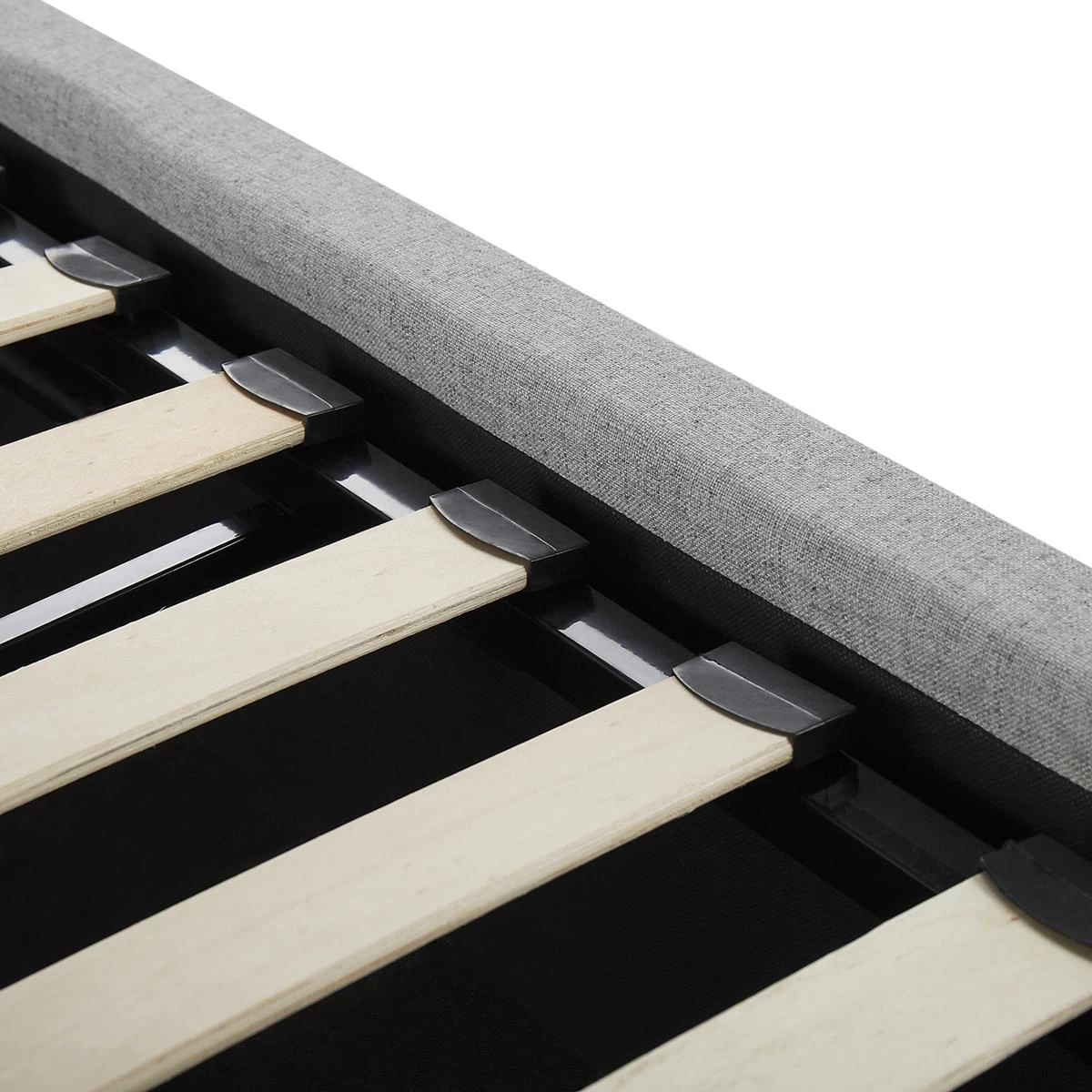 Beliani-LORIENT-Bed Met Opbergruimte-Grijs-140 X 200 Cm-Polyester - Afbeelding 8