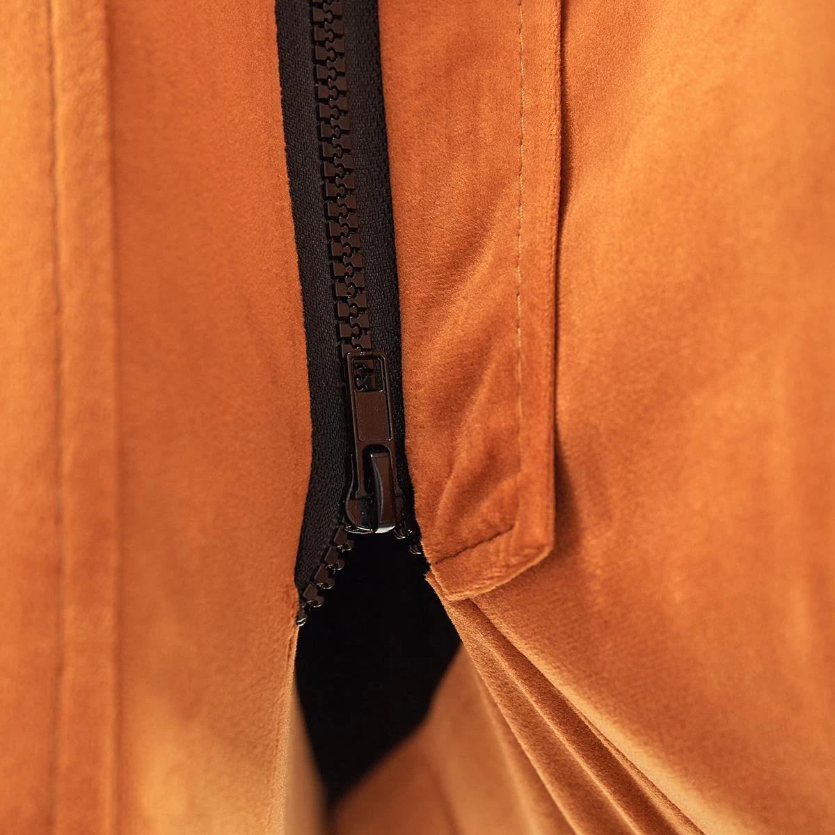 Beliani - MELLE - Tweepersoonsbed - Oranje - 180 X 200 Cm - Fluweel - Afbeelding 7