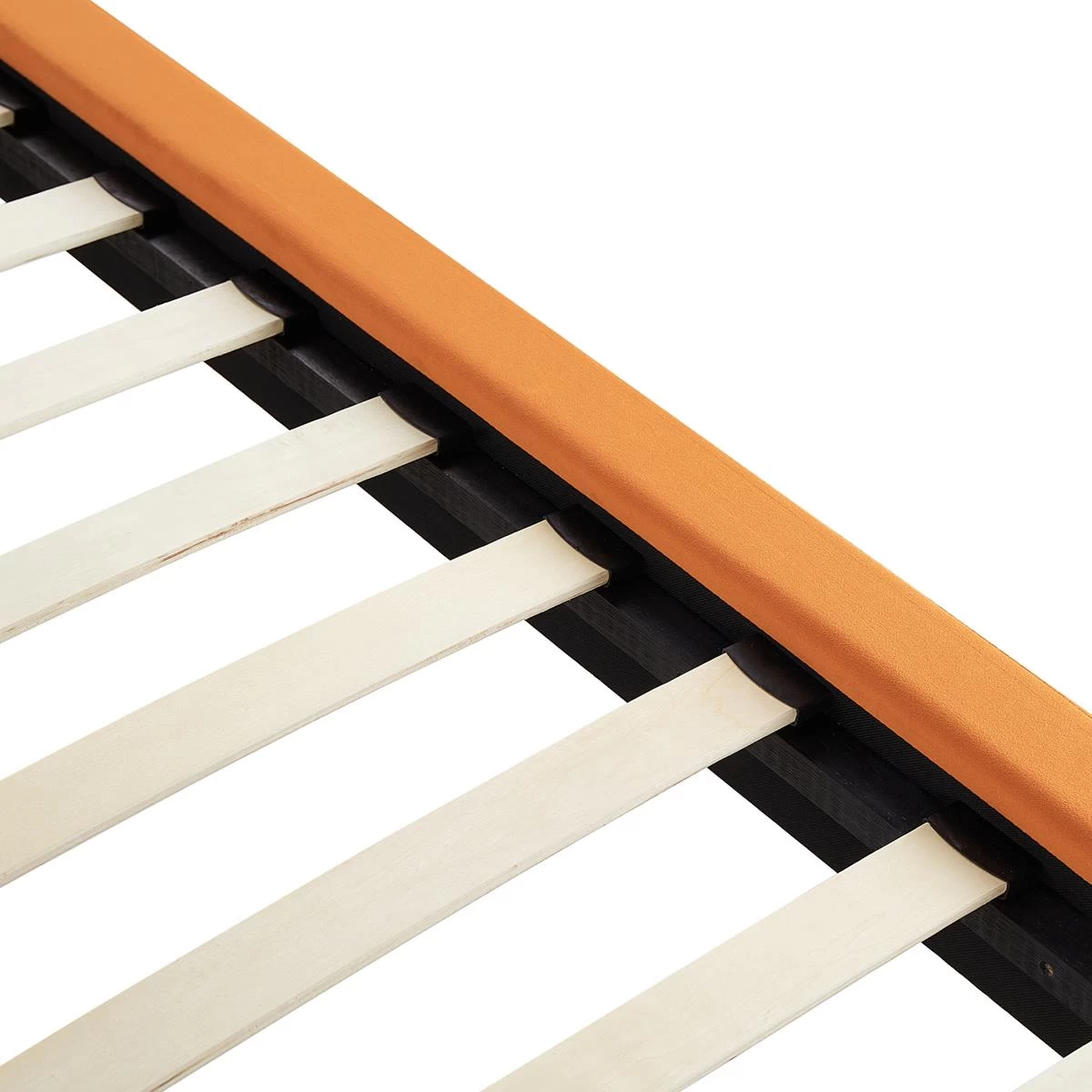 Beliani - MELLE - Tweepersoonsbed - Oranje - 180 X 200 Cm - Fluweel - Afbeelding 6