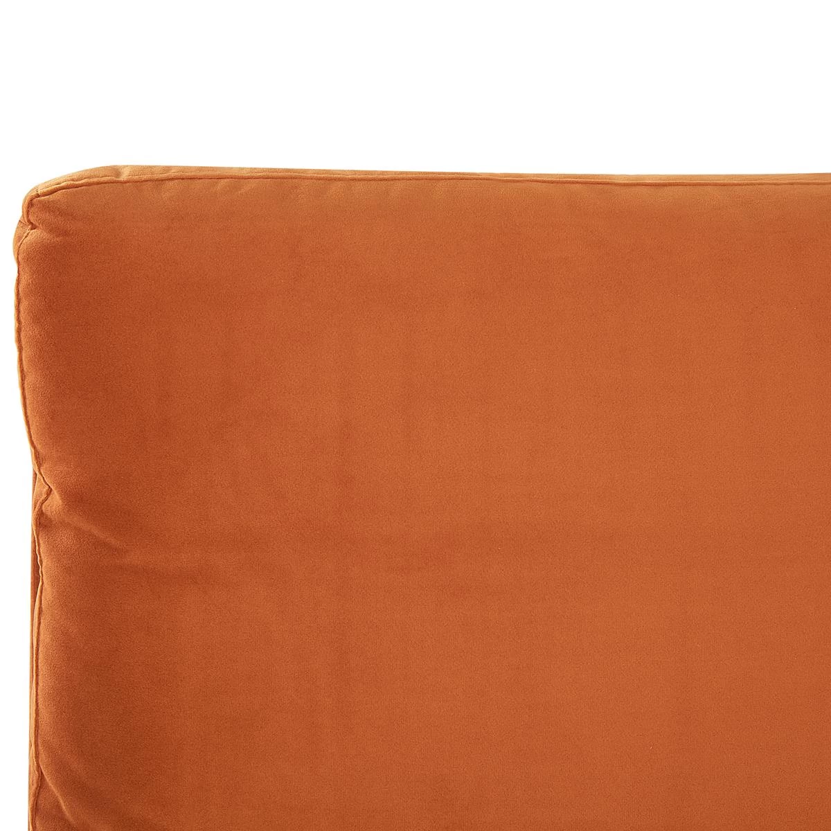 Beliani - MELLE - Tweepersoonsbed - Oranje - 180 X 200 Cm - Fluweel - Afbeelding 9
