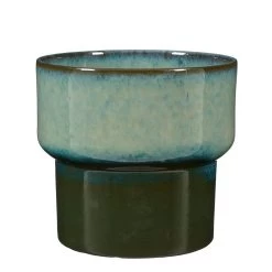 Mica Decorations Aster Bloempot - H23 X Ø26 Cm - Stoneware - Groen