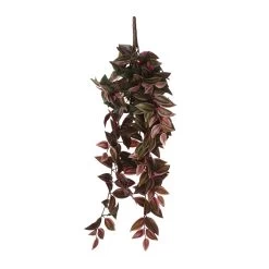 Mica Decorations Tradescantia Kunst Hangplant - H54 Cm - Bordeaux