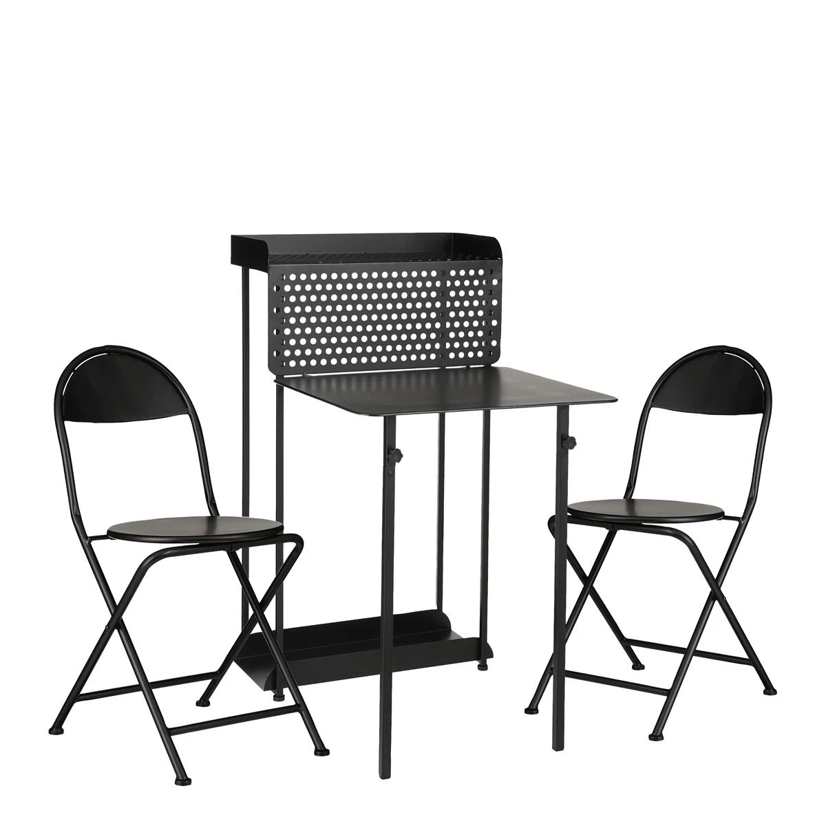 Mica Decorations Balkonset - Set Van 3 - Metaal - Zwart