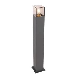 QAZQA Moderne Staande Buitenlamp 70 Cm Donkergrijs IP44 - Denmark