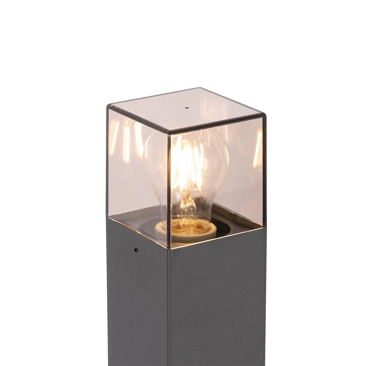 QAZQA Moderne Staande Buitenlamp 70 Cm Donkergrijs IP44 - Denmark - Afbeelding 4