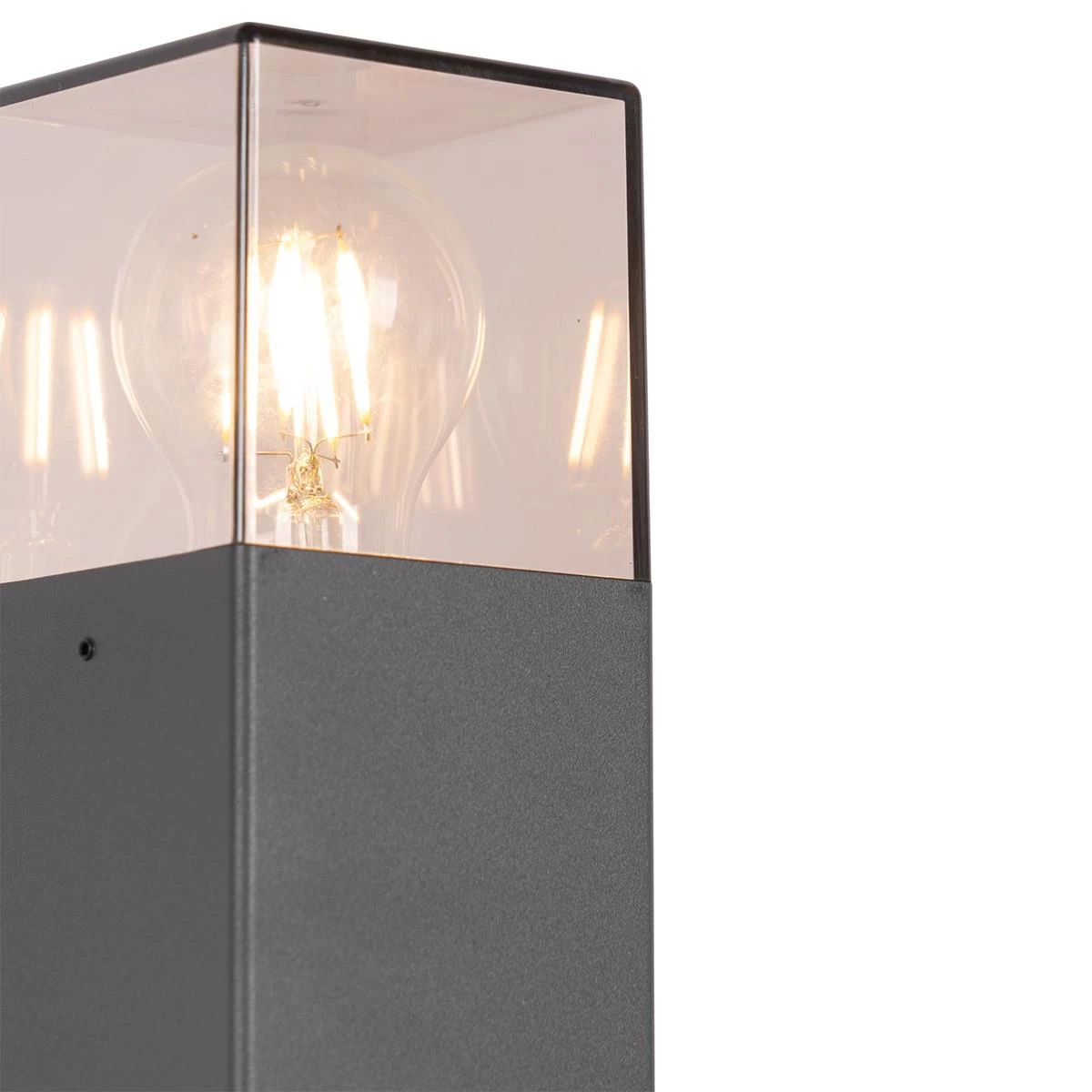 QAZQA Moderne Staande Buitenlamp 70 Cm Donkergrijs IP44 - Denmark - Afbeelding 3