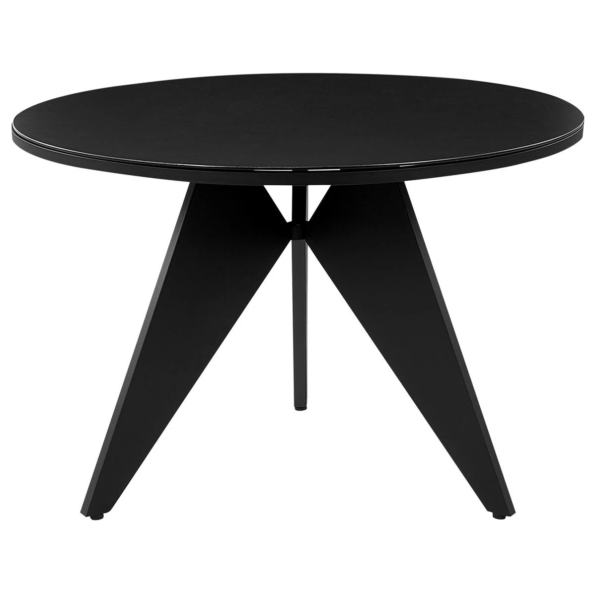 Beliani - OLMETTO|BUSETTO - Tuinset Voor 4 - Zwart - Aluminium - Afbeelding 3