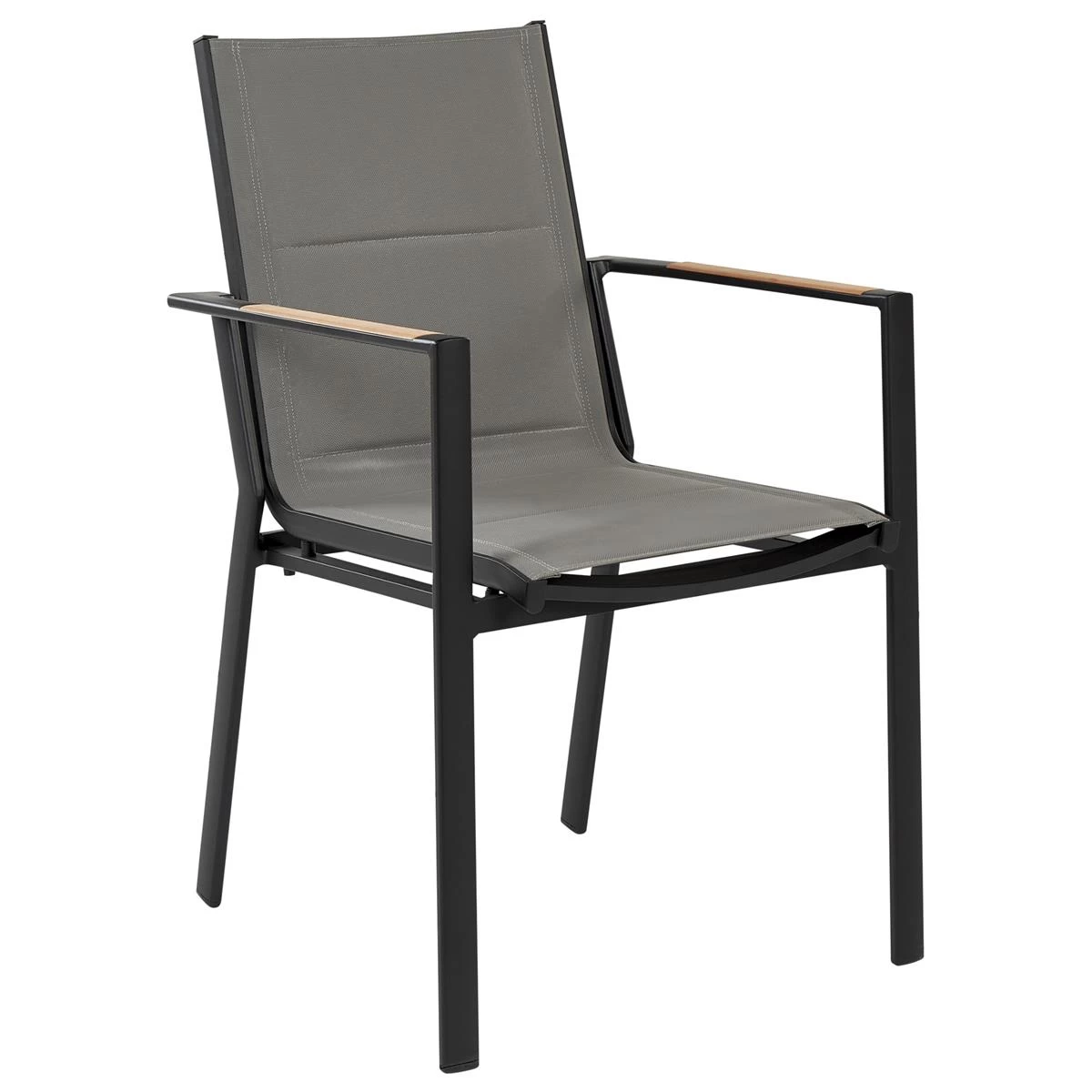 Beliani - OLMETTO|BUSETTO - Tuinset Voor 4 - Zwart - Aluminium - Afbeelding 8