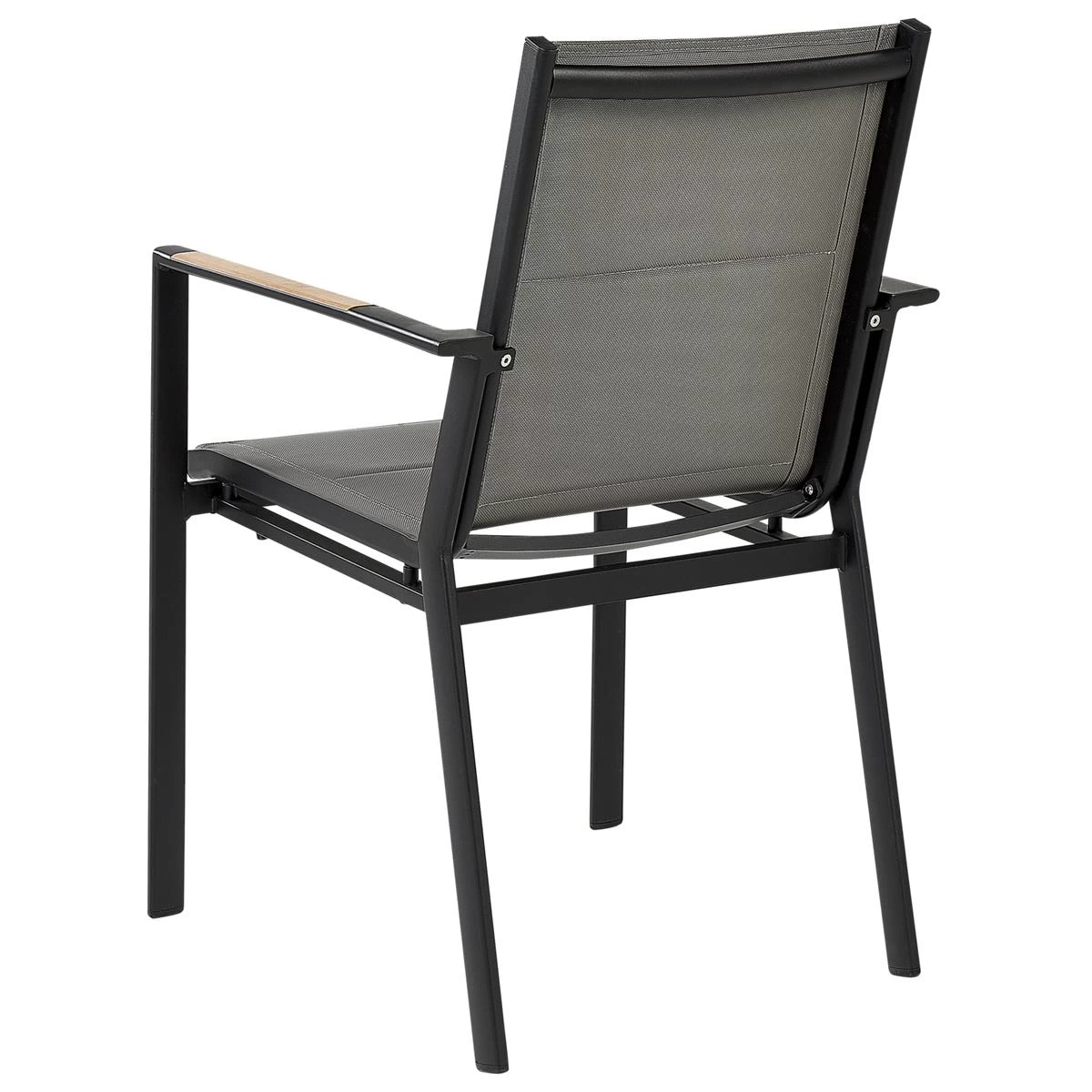 Beliani - OLMETTO|BUSETTO - Tuinset Voor 4 - Zwart - Aluminium - Afbeelding 9